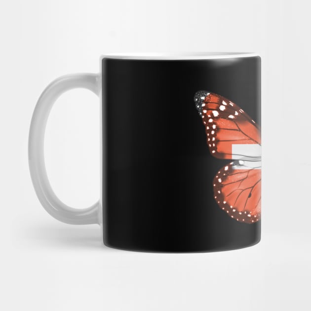 Swiss Flag  Butterfly - Gift for Swiss From Switzerland by Country Flags